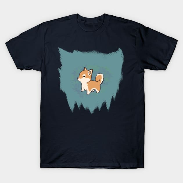 Little Shiba Inu T-Shirt by Grumpysheep